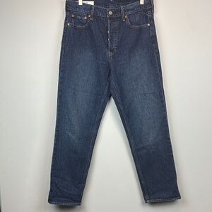 GAP cheeky straight High Rise button fly Dark Blue Jeans